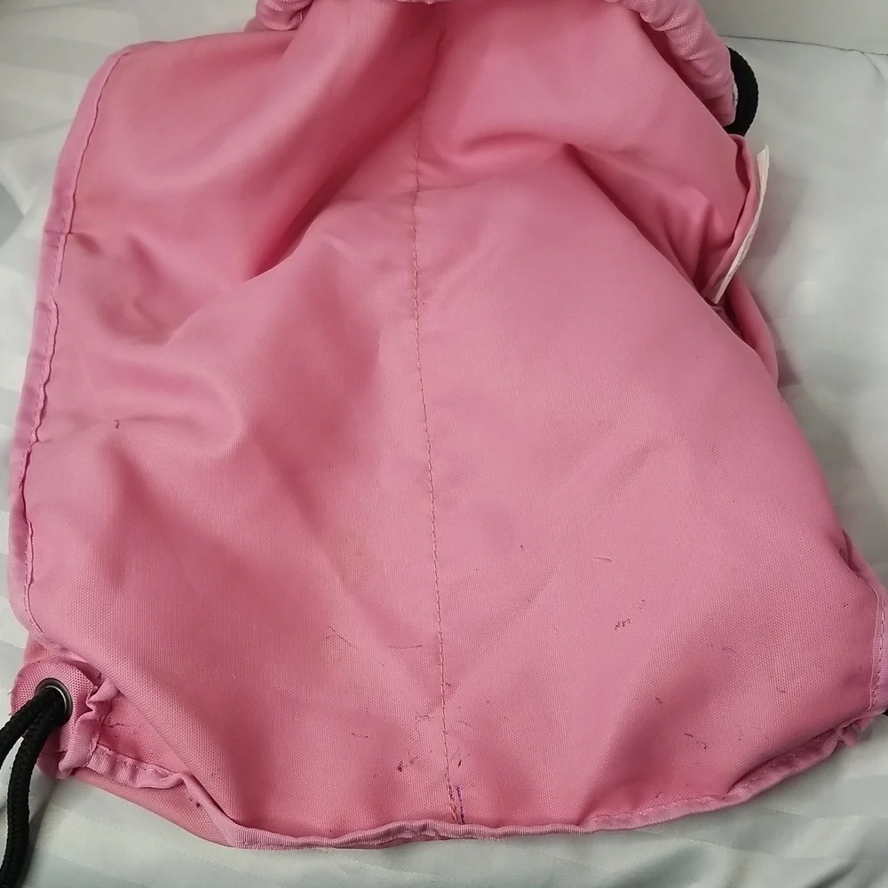 REALTREE PINK CANVAS DRAWSTRING BAG BACKPACK